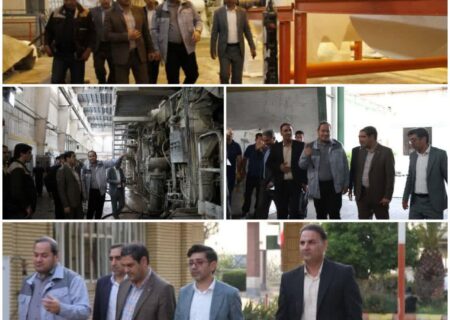 بازدید مدیرکل صنعت، معدن و تجارت خوزستان از شرکت حریر خوزستان