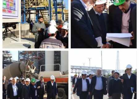بازدید آقای مهندس عباس زاده مدیر عامل شرکت ملی صنایع پتروشیمی کشور از شرکت پتروشیمی مارون و شرکت‌های تابعه