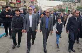 تجدید میثاق خانواده فولاد اکسین خوزستان با آرمان های انقلاب در یوم الله ۲۲ بهمن