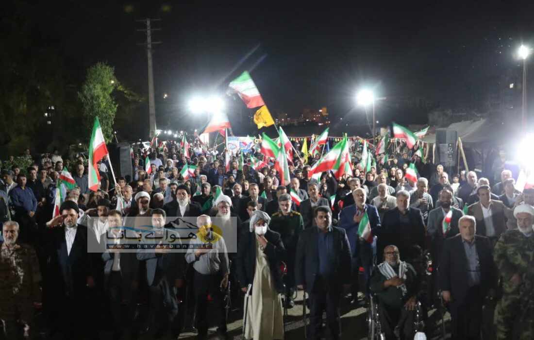 تجدید بیعت مردم غیور باغملک با آرمان‌های رهبر انقلاب